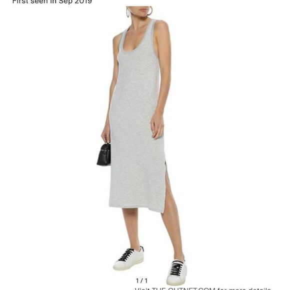 rag & bone marlon scoop neck dress heather grey XS - Picture 3 of 5